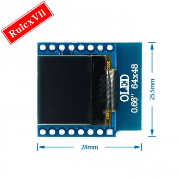 0.66 inç OLED Ekran Modülü WEMOS D1 MINI ESP32 Modülü Arduino AVR STM32 64x48 0.66 