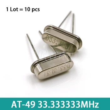 10 ADET AT-49 33.333333 MHz D33. 3L31 DIP-2 Uzun pin pasif kristal osilatör