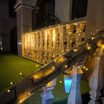 10 m 50 m 100 m noel LED dize ışık tatil düğün parti dekorasyon ev dekor lambası 8 modları peri ışıkları Luces Navidad 10 m 50 m 100 m noel LED dize ışık tatil düğün parti dekorasyon ev dekor lambası 8 modları peri ışıkları Luces Navidad 4