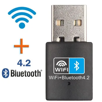 150 Mbps Ağ Kartı WiFi Bluetooth Kablosuz Adaptör USB Adaptörü 2.4 G Bluetooth V4.2 Dongle Ağ Kartı Masaüstü Dizüstü PC için
