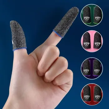8 adet Mobil Oyun Parmak Eldiven PUBG Oyun Sweatproof kaymaz Dokunmatik Ekran Parmak Kol Nefes Oyun Parmak Kapağı