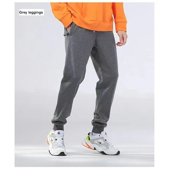 Artı Boyutu erkek Sweatpants Sıcak Tutma pantolon Moda Düz Renk Yüksek Kaliteli Streetwear Pantolon Rahat Jogger Pantolon