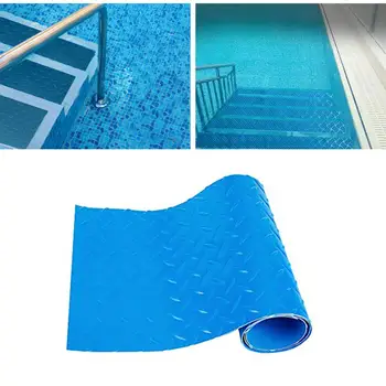 Açık kaymaz Havuz Merdiven Adım Mat Kesmek kolay Büyük Parçacık PVC Yüzme Havuzu Merdiven Paspaslar Kaymaz Doku Koruma