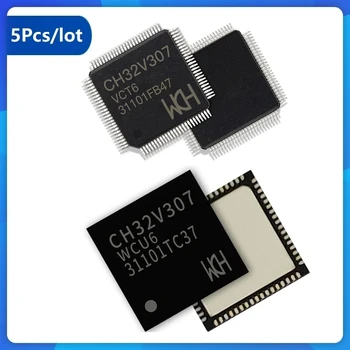 CH32V307 QingKe 32bit RISC-V MCU 144MHz USB 480Mbps dahili PHY 8UART Ethernet, 5 adet / grup