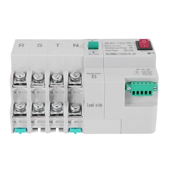 DIKER-MCB Tipi Çift Güç Otomatik Transfer Anahtarı 4 P 100A ATS devre kesici Elektrik Anahtarı