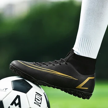 Kaliteli futbol ayakkabıları Toptan futbol kramponları C. ronaldo Assassin Chuteira Campo TF / AG Futbol Sneaker Futsal spor ayakkabıları