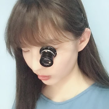 Kuyumcu İzle Büyüteç Aracı 3X 5X 10X 15X 20X Taşınabilir Monoküler Cam Büyüteç Lens göz büyüteci Lens