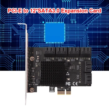 SA3112J PCIE Adaptörü 12 Port 6 Gbps PCI-Express X1 SATA 3.0 Genişletme Kartı SA3112J PCIE Adaptörü 12 Port 6 Gbps PCI-Express X1 SATA 3.0 Genişletme Kartı 1