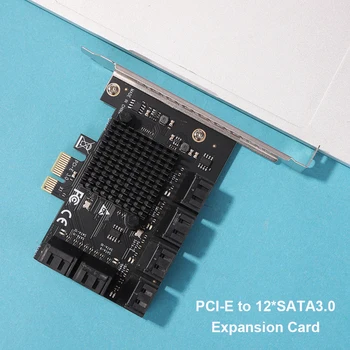 SA3112J PCIE Adaptörü 12 Port 6 Gbps PCI-Express X1 SATA 3.0 Genişletme Kartı SA3112J PCIE Adaptörü 12 Port 6 Gbps PCI-Express X1 SATA 3.0 Genişletme Kartı 3