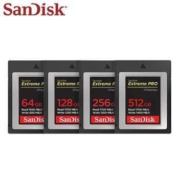 SanDisk Extreme Pro Kompakt Flaş CF Kart 128 GB 512 GB 64 GB 256 GB 1700MBS Hafıza Kartı Flash Kart Bellek Carte Anı TİPİ-C