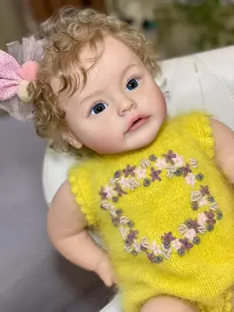 SUESUE bebes 60 CM Reborn Bebekler Menina Kıvırcık Saç Gerçekçi Yumuşak Silikon Bez Vücut Yenidoğan Boneca Oyuncaklar Çocuklar Doğum Günü NOEL Hediyesi