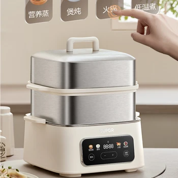 SUPOR elektrikli buharlayıcı Ev Üç katmanlı Pişirme Entegre Pot Çok Fonksiyonlu Kahvaltı Makinesi Akıllı Rezervasyon