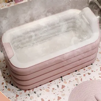 Taşınabilir Küvet Şişme Küvetler Yetişkin Katlanabilir Bebek çocuk Ev Yüzme Havuzu Yetişkin Tam Vücut Küvet Banyo Malzemeleri