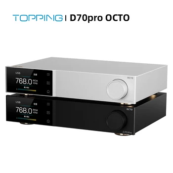 TEPESI D70Pro OCTO HIFI DAC 8x CS43198 DAC Çip Yüksek çözünürlüklü Kablosuz ses şifre çözücü XMOS XU316 Bluetooth 5.1 LDAC RCA / XRL Çıkış