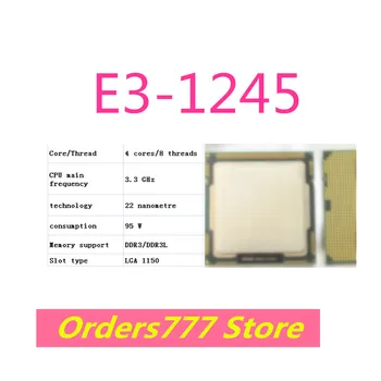 Yeni ithal orijinal E3-1245 1245 CPU 4 çekirdek 8 konu 3.3 GHz 95W 22nm DDR3 R3L kalite güvencesi