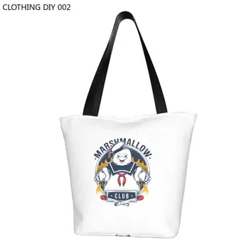 Özel Ghostbusters Hatmi kanvas alışveriş çantası Kadın Geri Dönüşüm Bakkal Ghostbuster Hayaletler alışveriş büyük el çantası Çanta